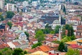 Aerial view of the old bazaar in Sarajevo Royalty Free Stock Photo